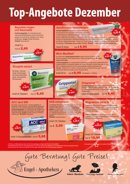 Werbeplakat „Top-Angebote“ der Apotheken mit Sonderpreisen und Slogan unten: „Gute Beratung! Gute Pr